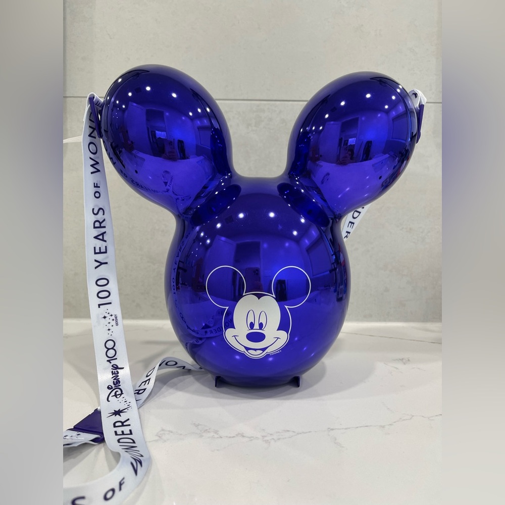 New Disney 100 Years of Wonder Purple Mickey Mouse Balloon Bucket